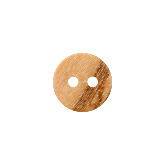 Wood button 2-holes, without border, 9mm,11mm