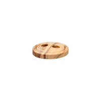Wood button 2-holes, without border, 9mm,11mm