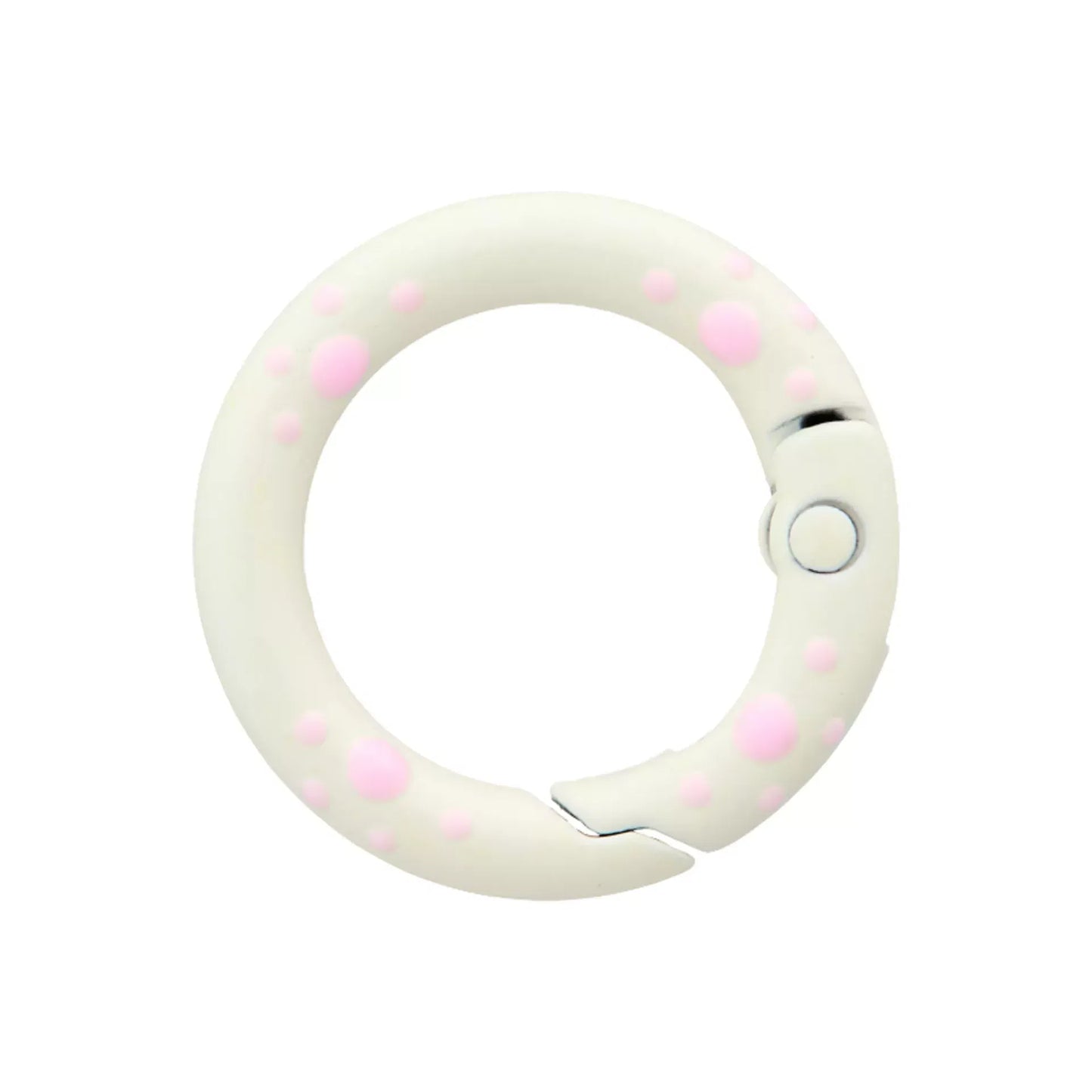 Snap hook with dots 15mm