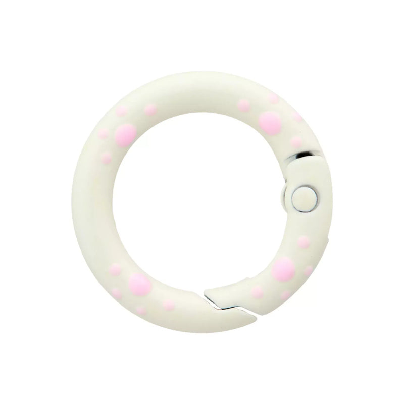 Snap hook with dots 15mm