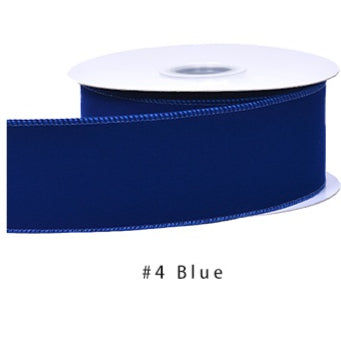 Velvet Ribbon Solid Colors Wired Edge Mat 2 (2.5inch-63mm) 10yards