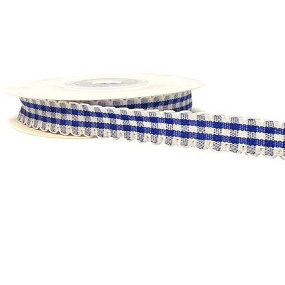 Checkered Scallop Edge Decorative Ribbon – 1cm(10mm)-10 Yards