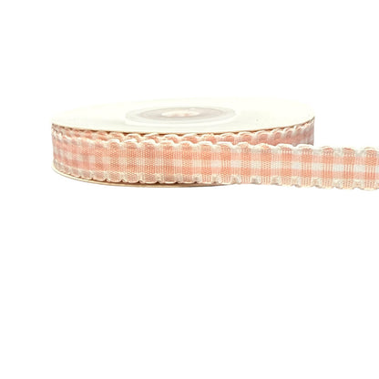 Checkered Scallop Edge Decorative Ribbon – 1cm(10mm)-10 Yards