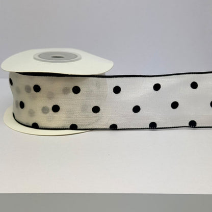 Designer Printed Organza Ribbon | 38mm (3.8cm) | 10 Yards