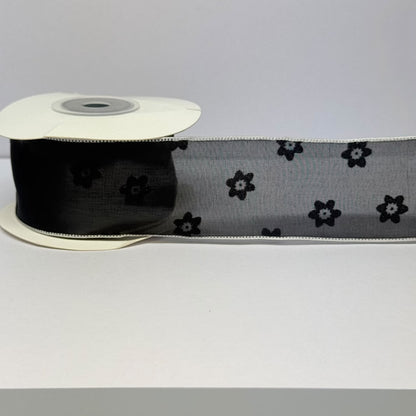 Designer Printed Organza Ribbon | 38mm (3.8cm) | 10 Yards