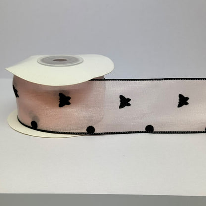 Designer Printed Organza Ribbon | 38mm (3.8cm) | 10 Yards