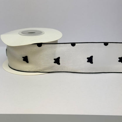 Designer Printed Organza Ribbon | 38mm (3.8cm) | 10 Yards