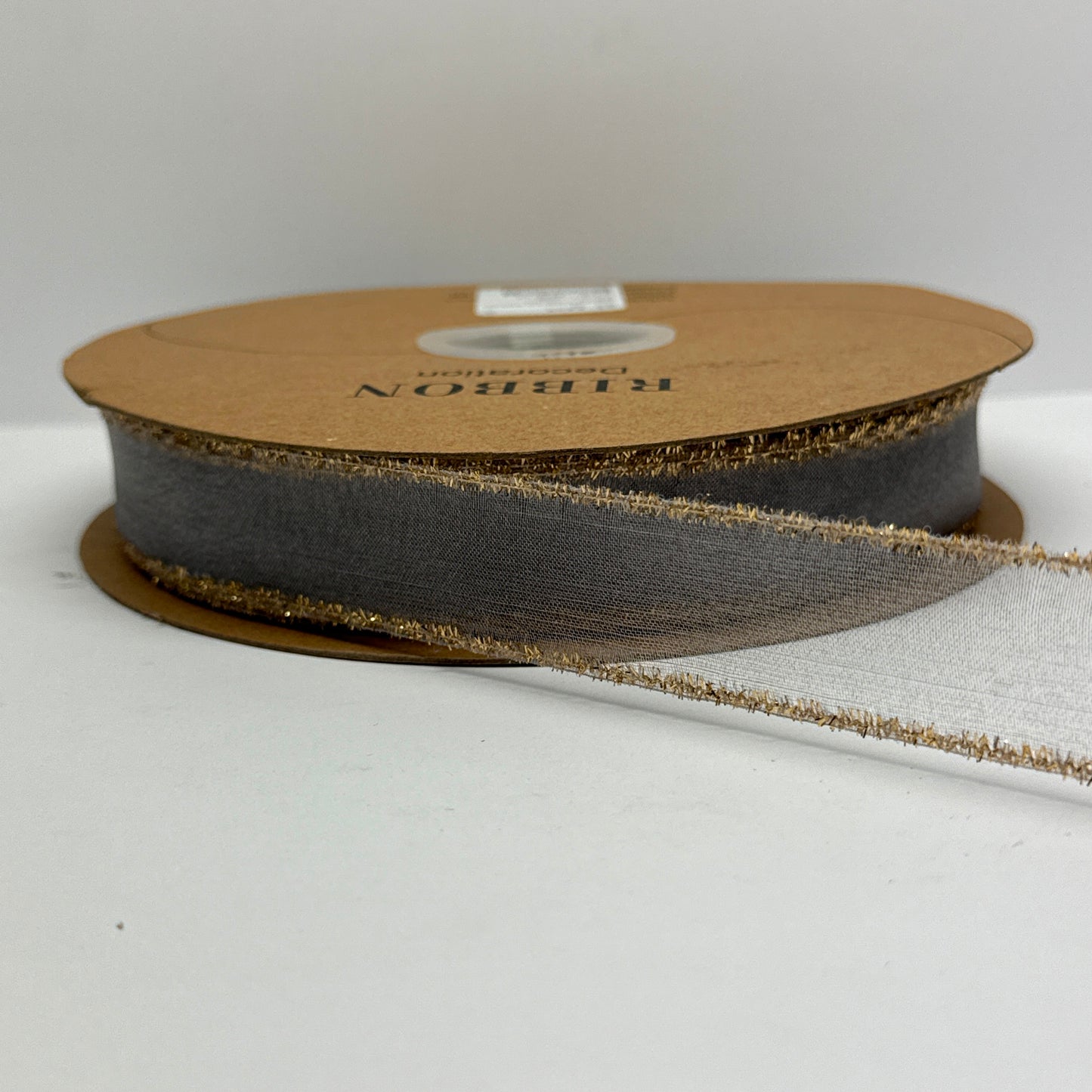Elegant Organza Ribbon Collection with Gold Edges-25MM