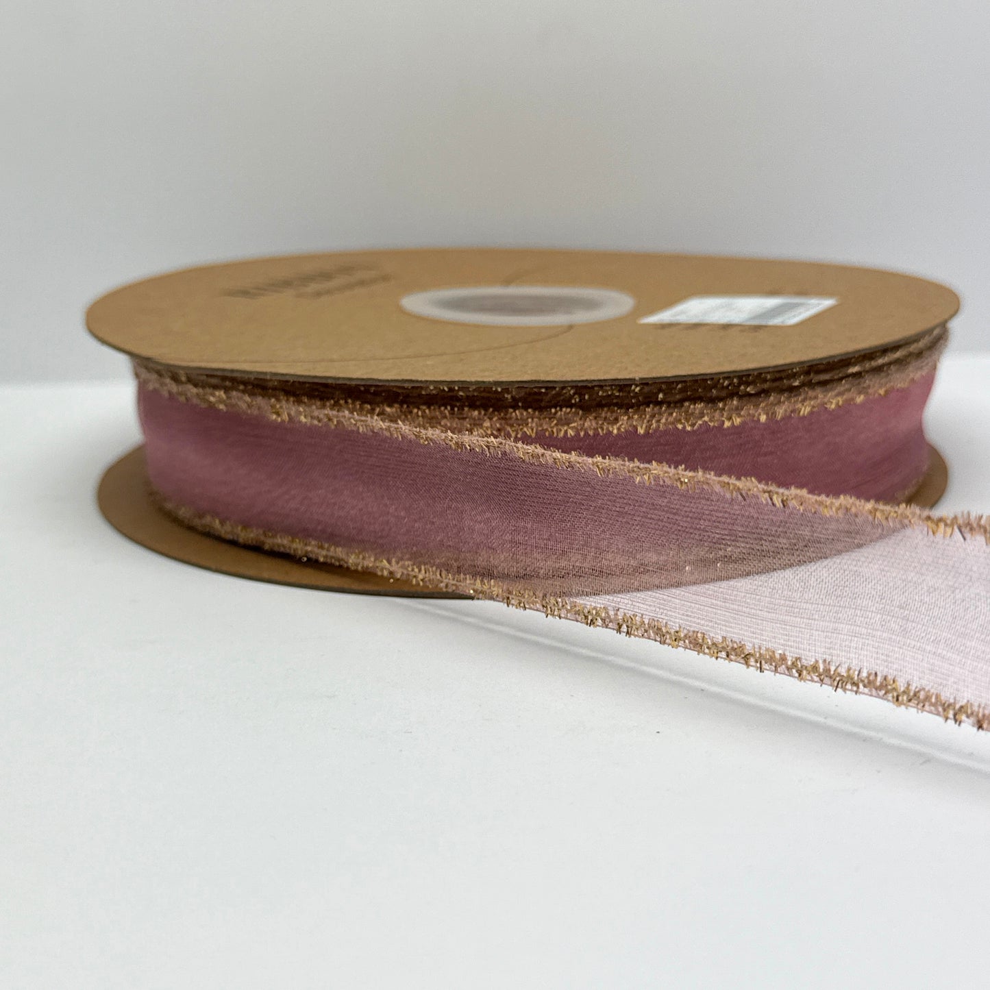 Elegant Organza Ribbon Collection with Gold Edges-25MM