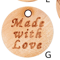 Wood Button 18mm  (Handmade, Made by me, Made with love)(20pcs)