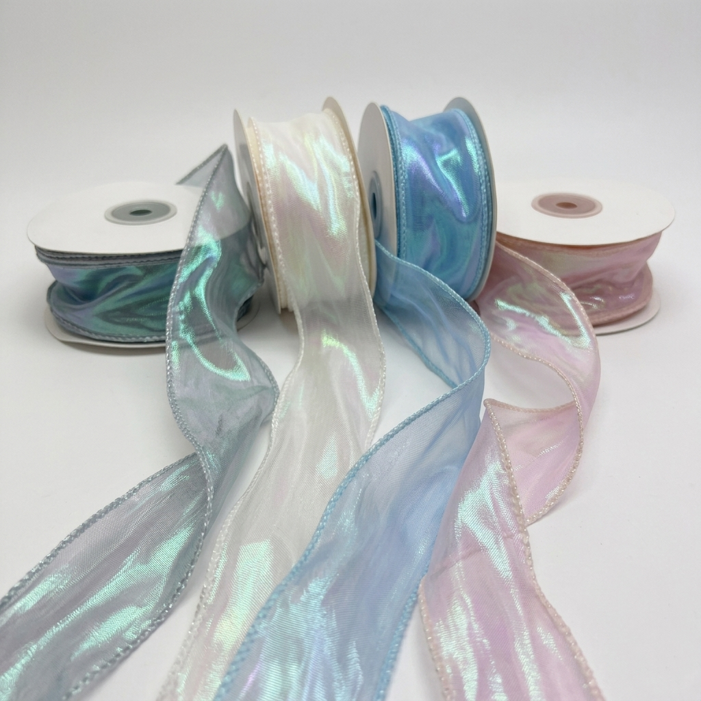 Iridescent Organza Ribbon 50mm