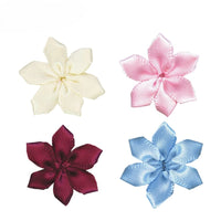 Petaled Bows With Single Face Satin Ribbon  (10PCS)