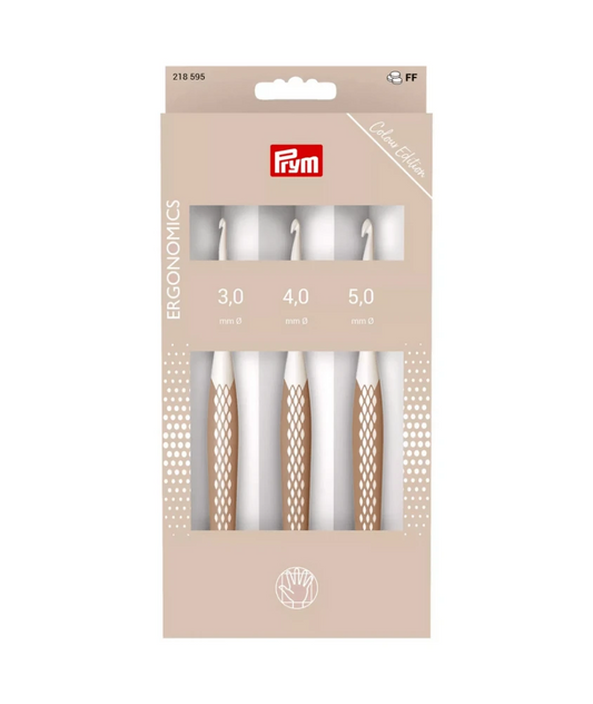 Prym Ergonomics Set of 3 Crochet Hooks for Wool