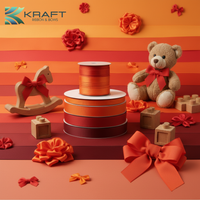 Premium grosgrain ribbon orange series