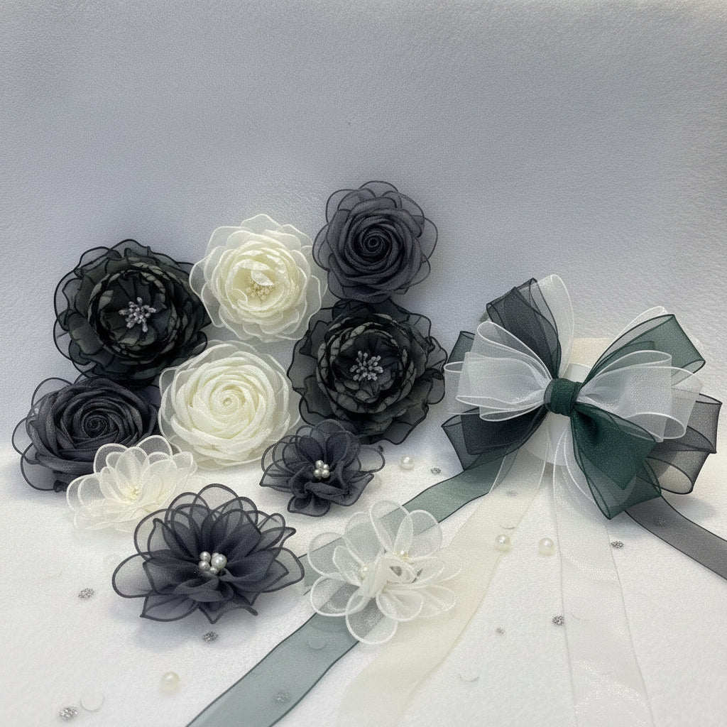 13mm Premium organza ribbon size