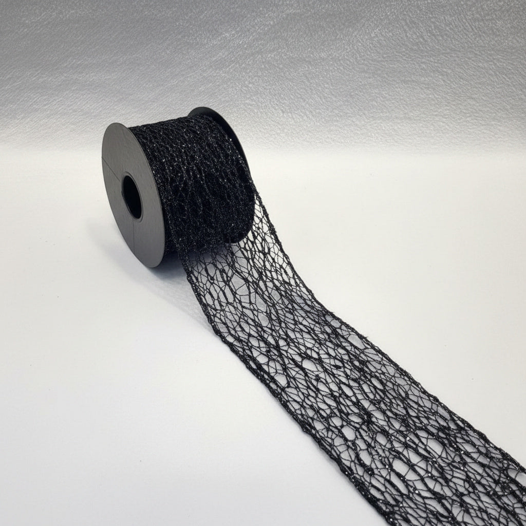Glitter Mesh Wired Ribbon (2.5inch-63mm)10 yards