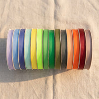 19mm Premium grosgrain ribbon Purple, Green, Yellow, Orange, Brown series