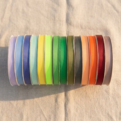 19mm Premium grosgrain ribbon Purple, Green, Yellow, Orange, Brown series
