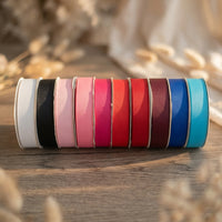 38mm Premium grosgrain ribbon Grey, Pink, Red, Blue series