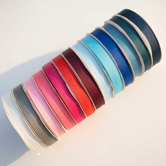 25mm Premium grosgrain ribbon Grey, Pink, Red, Blue series