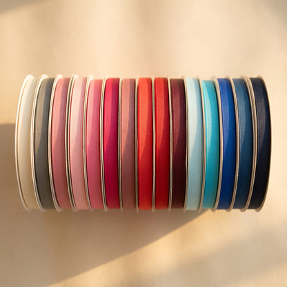 13mm Premium grosgrain ribbon Grey, Pink, Red, Blue series