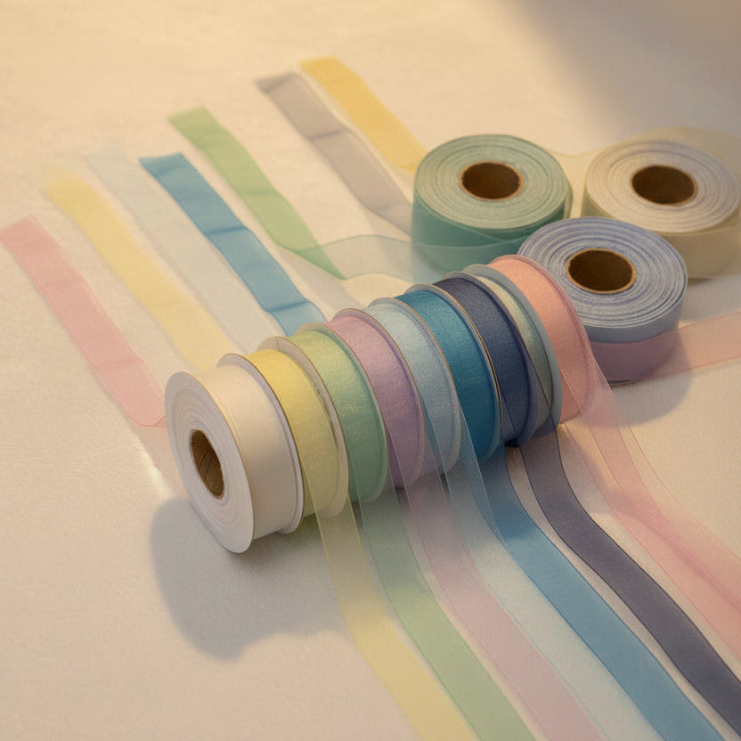 19mm Premium organza ribbon size