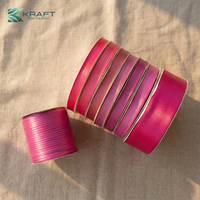 PREMIUM DOUBLE FACE SATIN RIBBON DARK PINK SERIES