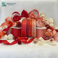 PREMIUM DOUBLE FACE SATIN RIBBON RED SERIES