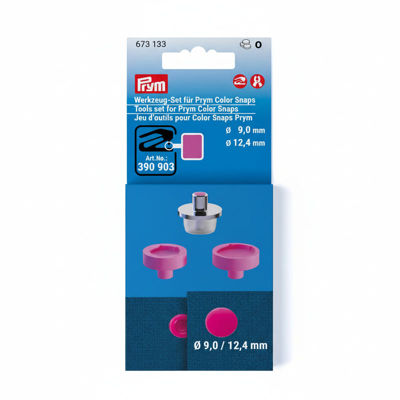 Tools set for Prym Color Snaps, 9 and 12.4 mm