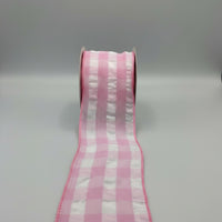 Yama Ribbon 2.5inch 63mm Colorful Plaid Wired Ribbon 10 Yards