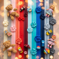 6mm Premium grosgrain ribbon Grey, Pink, Red, Blue series