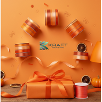 PREMIUM DOUBLE FACE SATIN RIBBON ORANGE SERIES