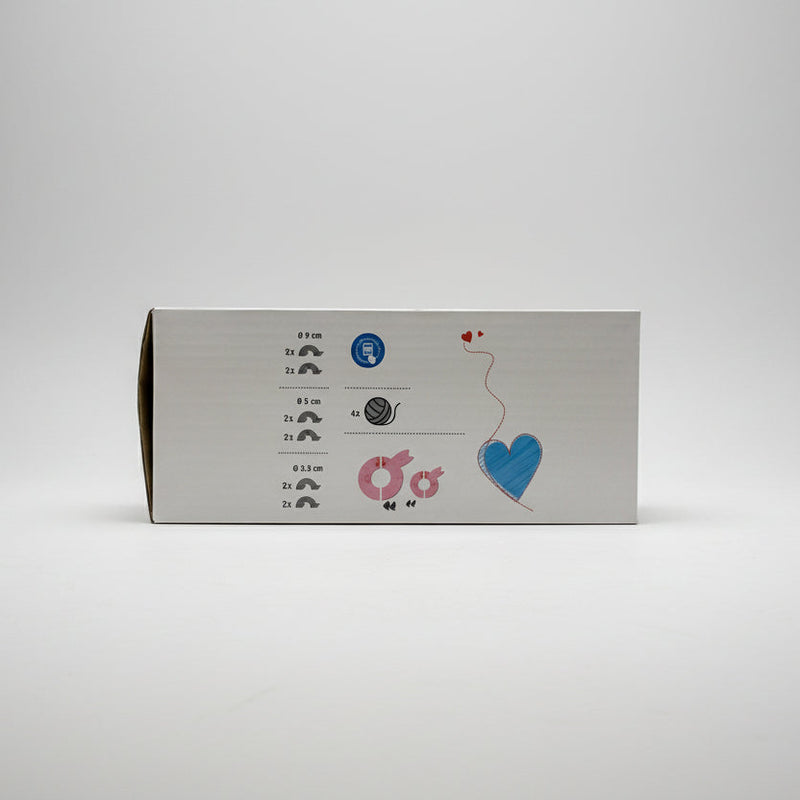 Product packaging with illustrations and text on a white background