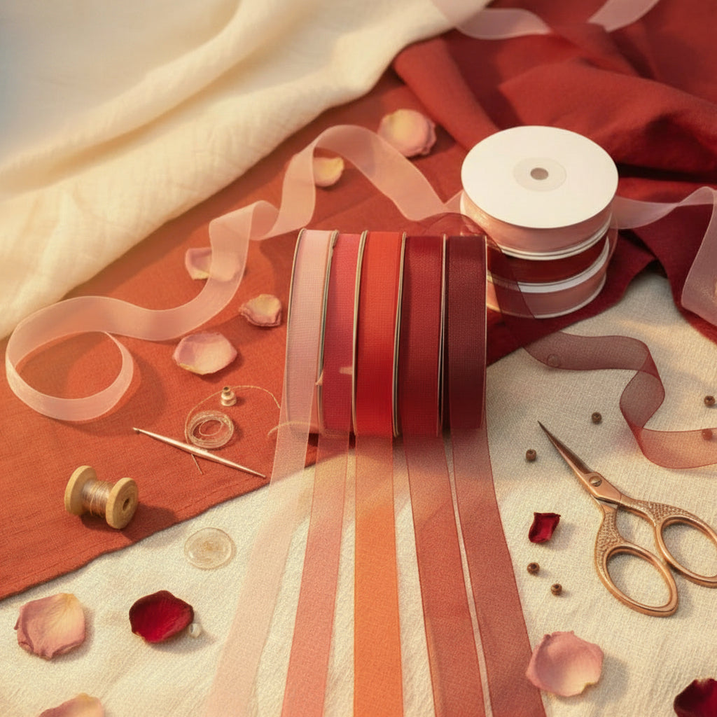 9mm Premium organza ribbon size