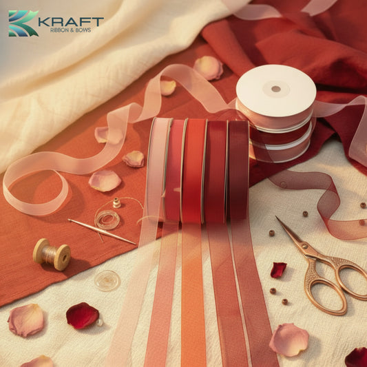 Premium organza ribbon size-9mm