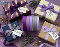 Premium grosgrain ribbon purple series