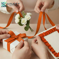 Premium grosgrain ribbon orange series