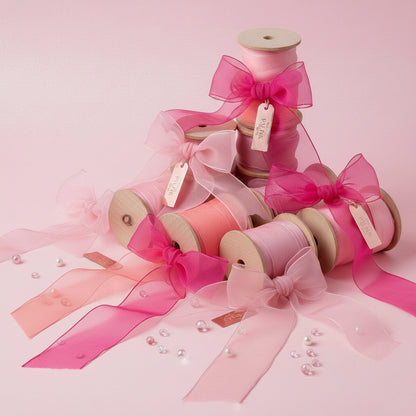 9mm Premium organza ribbon size