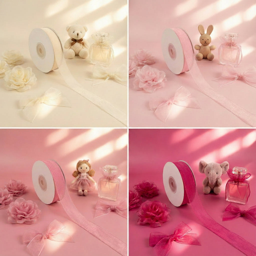 25mm Premium organza ribbon size