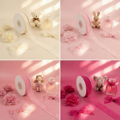 25mm Premium organza ribbon size