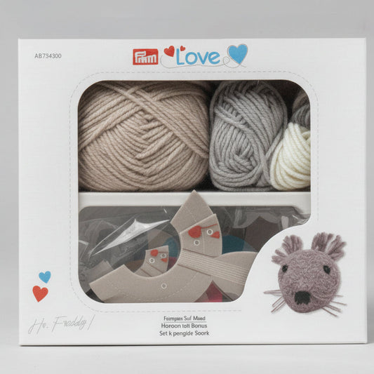 Mouse Freddy Pompom buddle set