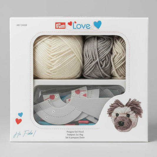 Dog Fido Pompom buddle set