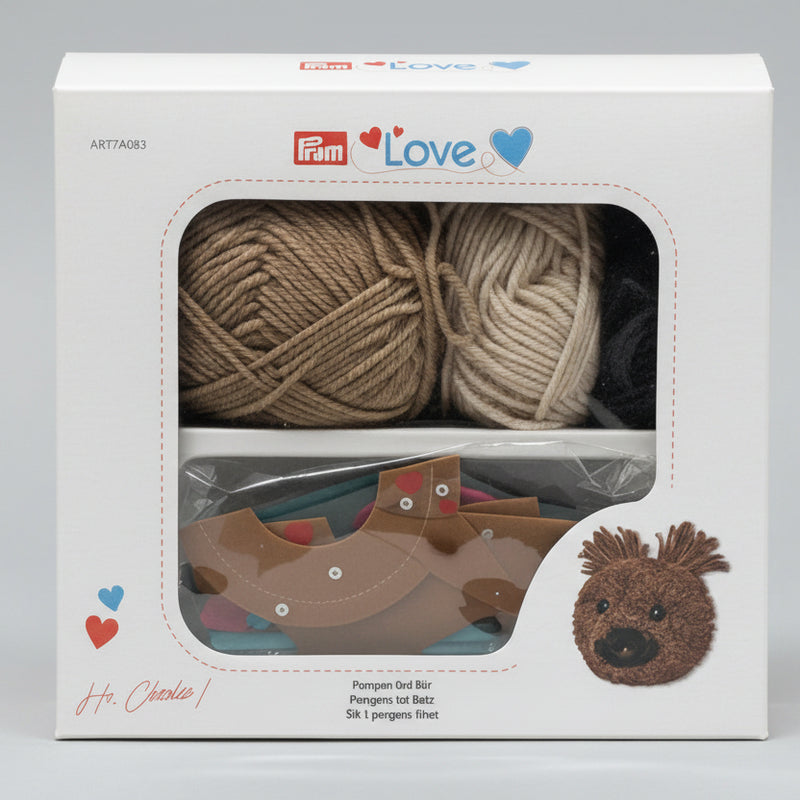 Bear Charlie Pompom buddle set